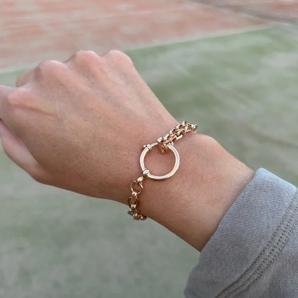 1900’s antique 18K gold watch Albert chain necklace charm bracelet dog clip bolt - Picture 2 of 11